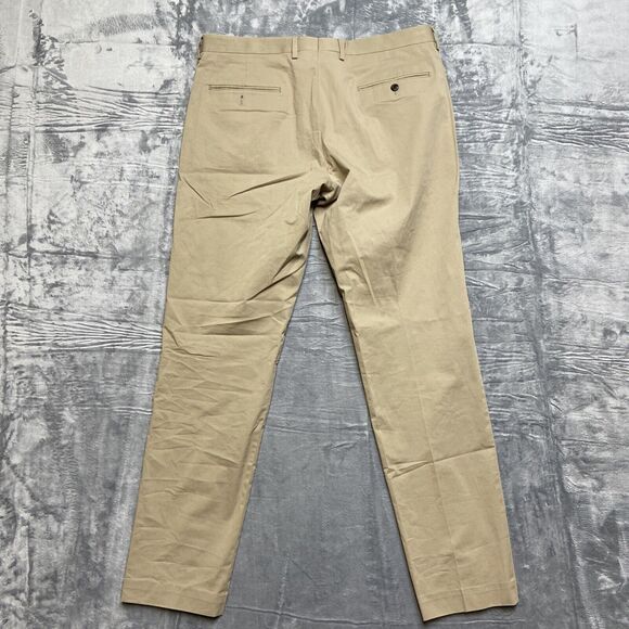 J Crew Flex Slim Chino Pants Men's Size 34x34 Tan Brown - Picture 2 of 11